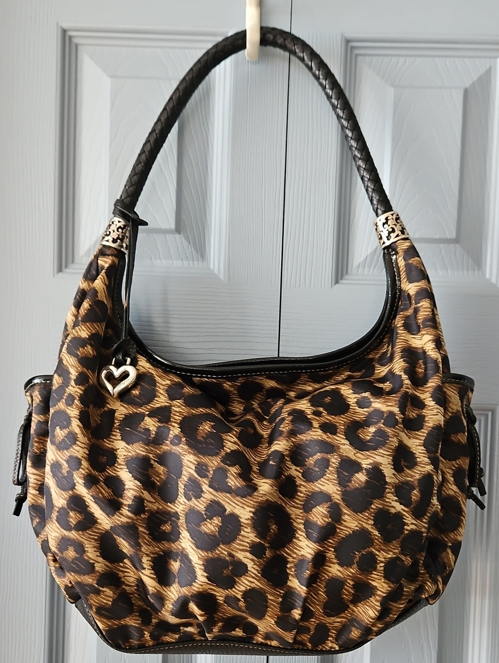 Brighton Leopard Print Hobo Bag